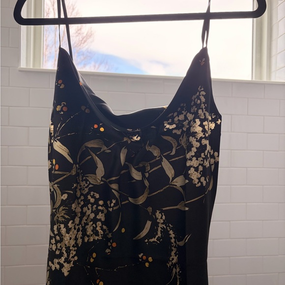 Elegant Black and Gold Women's Slip Dress - Picture 3 of 5